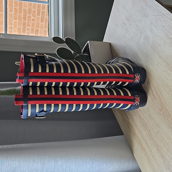 JOULES Striped Rubber Wellies - Picture 7 of 11